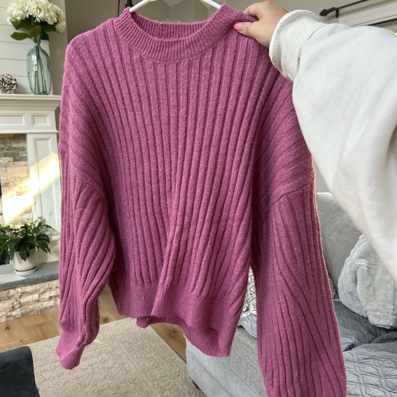Sophie Rue Ribbed Knit Sweater in Pink - Picture 3 of 6